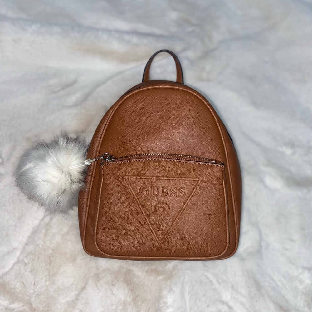 Guess Ronnie Brown Mocha Medium Round Backpack